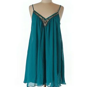 Express babydoll dress with embellishment